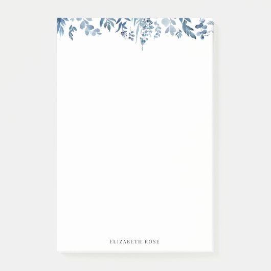 Blaublätternoten Post-it Klebezettel (Vorderseite)