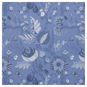 Blaublauer Böhmischer-Design Baumwolle-Twill Stoff (Muster)