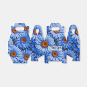 Blaubläuliche Sonnenblumen Blaue Gänse Muster Geschenkschachtel (Ungefaltet)