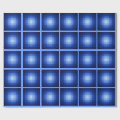 Blaublubble Tiles Geometric Abstrakt Geschenkpapier (Flach)