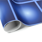Blaublubble Tiles Geometric Abstrakt Geschenkpapier (Rolleneckpunkt)