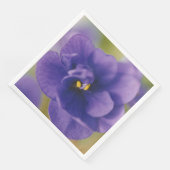 Blaublühende Blume von Violet Saintpaulia Zoomed Serviette (Ecke)