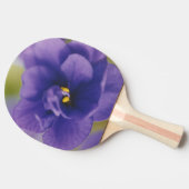 Blaublühende Blume von Violet Saintpaulia Zoomed Tischtennis Schläger (Seitenansicht)