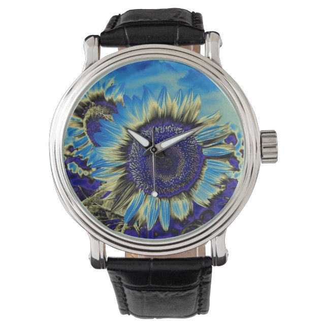 Blaublume Armbanduhr (Vorderseite)