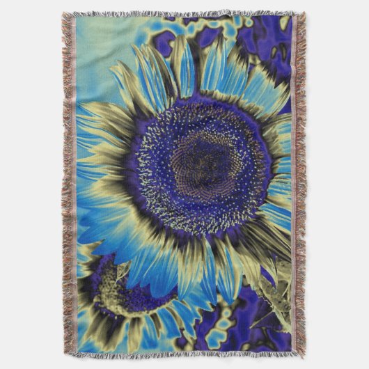 Blaublume Decke (Vorderseite Vertikal)