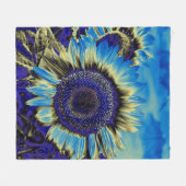 Blaublume Fleecedecke (Vorderseite (Horizontal))