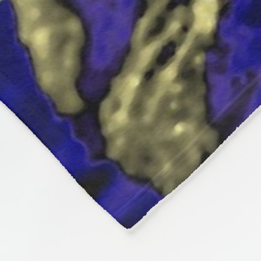 Blaublume Fleecedecke (Ecke)