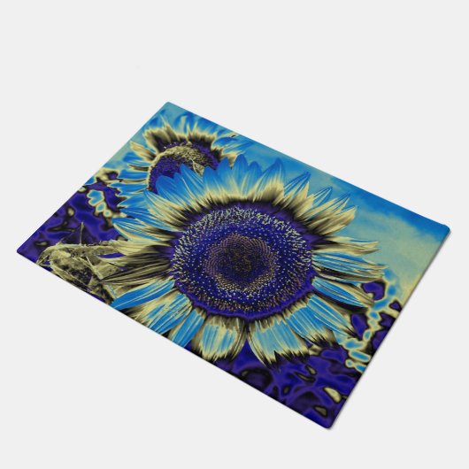 Blaublume Fußmatte (Schrägansicht)