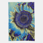 Blaublume Geschirrtuch (Vertikal)