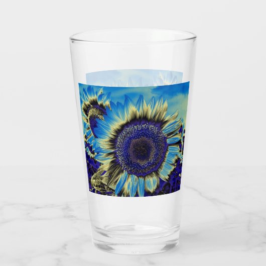 Blaublume Glas (Rückseite)