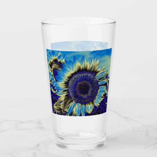Blaublume Glas (Vorderseite)