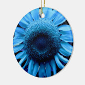 Blaublume Keramik Ornament (Links)
