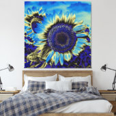 Blaublume Leinwanddruck (Insitu (Schlafzimmer))
