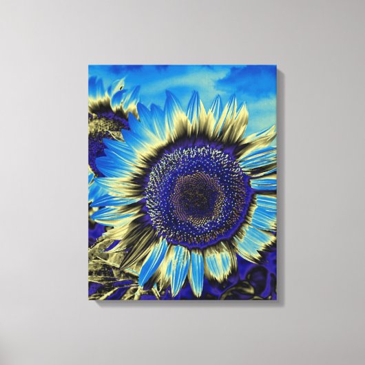 Blaublume Leinwanddruck (Vorderseite)