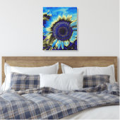 Blaublume Leinwanddruck (Insitu (Schlafzimmer))