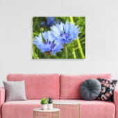 Blaublume Leinwanddruck (Insitu (Wohnzimmer))