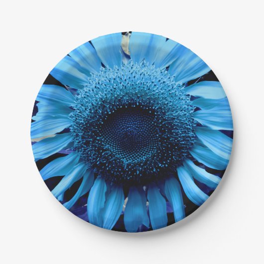 Blaublume Pappteller (Vorderseite)