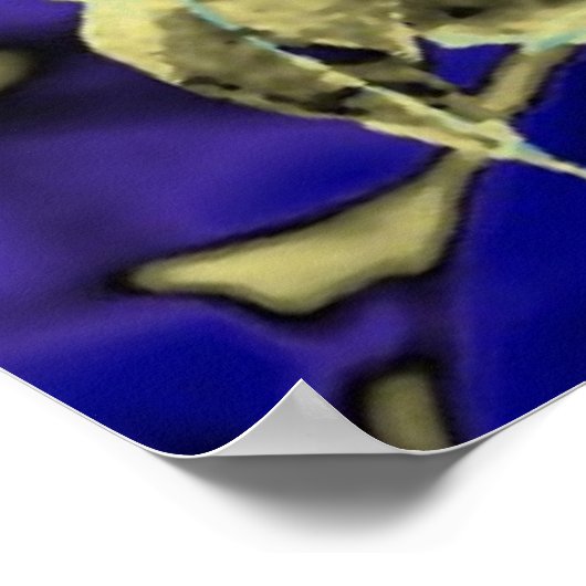 Blaublume Poster (Ecke)