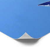 Blaublume Poster (Ecke)