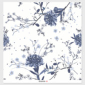 Blaublumen Aufkleber (Blatt)