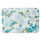 Blaublumen, Blumenmuster, Muster der Blume Badematte (Vorderseite)