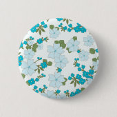Blaublumen, Blumenmuster, Muster der Blume Button (Vorderseite)