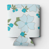 Blaublumen, Blumenmuster, Muster der Blume Dosenkühler (Rückseite)