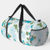 Blaublumen, Blumenmuster, Muster der Blume Duffle Bag (Rechte Ecke)