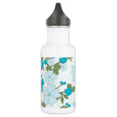 Blaublumen, Blumenmuster, Muster der Blume Edelstahlflasche (Links)