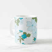 Blaublumen, Blumenmuster, Muster der Blume Kaffeetasse