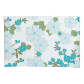Blaublumen, Blumenmuster, Muster der Blume Kissenbezug (Vorderseite)
