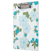 Blaublumen, Blumenmuster, Muster der Blume Klemmbrett (Links)