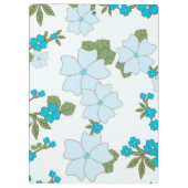 Blaublumen, Blumenmuster, Muster der Blume Klemmbrett (Rückseite)