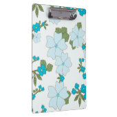 Blaublumen, Blumenmuster, Muster der Blume Klemmbrett (Rechts)