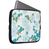 Blaublumen, Blumenmuster, Muster der Blume Laptopschutzhülle (Vorne Rechts)