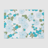 Blaublumen, Blumenmuster, Muster der Blume Seidenpapier (Vorderseite)