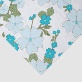 Blaublumen, Blumenmuster, Muster der Blume Seidenpapier (Ausschnitt)