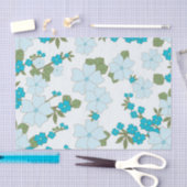 Blaublumen, Blumenmuster, Muster der Blume Seidenpapier (Handwerk)