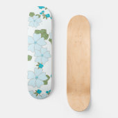 Blaublumen, Blumenmuster, Muster der Blume Skateboard (Vorderseite)