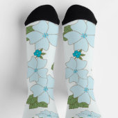 Blaublumen, Blumenmuster, Muster der Blume Socken (Oben)