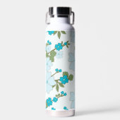 Blaublumen, Blumenmuster, Muster der Blume Trinkflasche (Vorne)