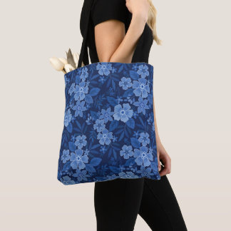 Blaublumen dunkelblau tasche
