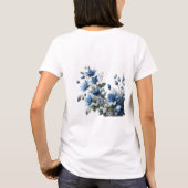 Blaublumen Frauenhemd T-Shirt (Rückseite)
