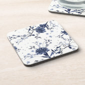 Blaublumen Getränkeuntersetzer (Linke Seite)