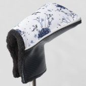 Blaublumen Golf Headcover (3/4 Vorderseite)