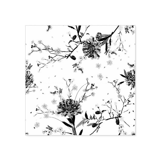 Blaublumen Gummistempel (Prägung)