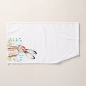 Blaublumen Hare Rabbit Wildblumen Wasserfarbe Badhandtuch Set (Handtuch)