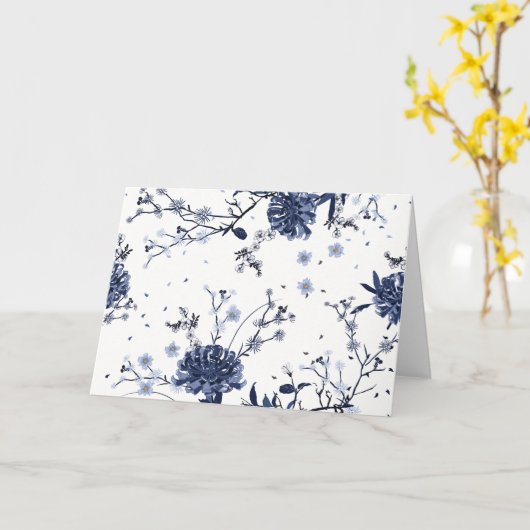 Blaublumen Karte (Gelbe Blume)