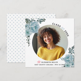 Blaublumen Klasse 2023 Abschluss Foto Ankündigung