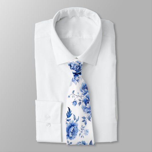 Blaublumen Krawatte (Gebunden)